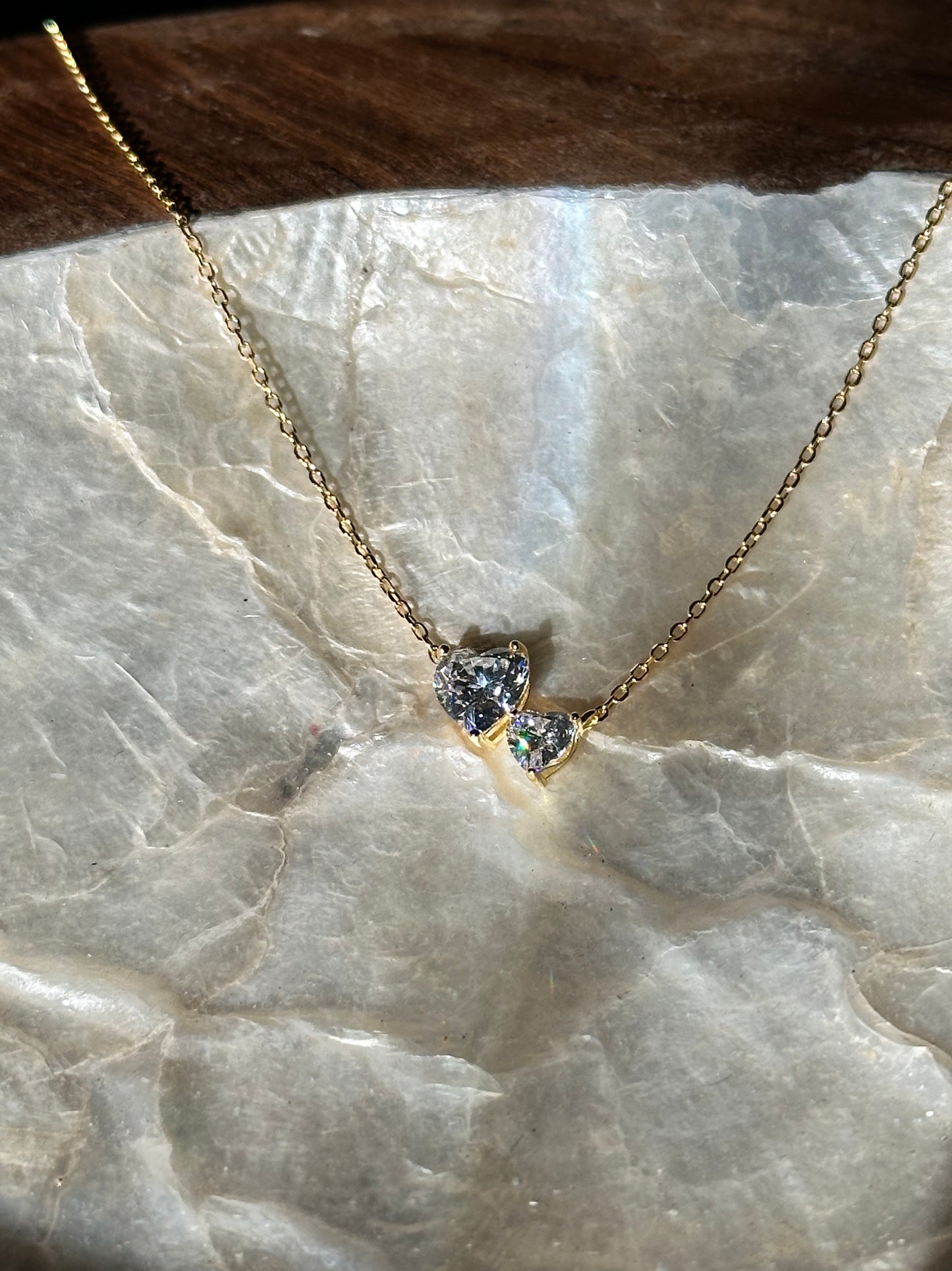 Double Heart Necklace