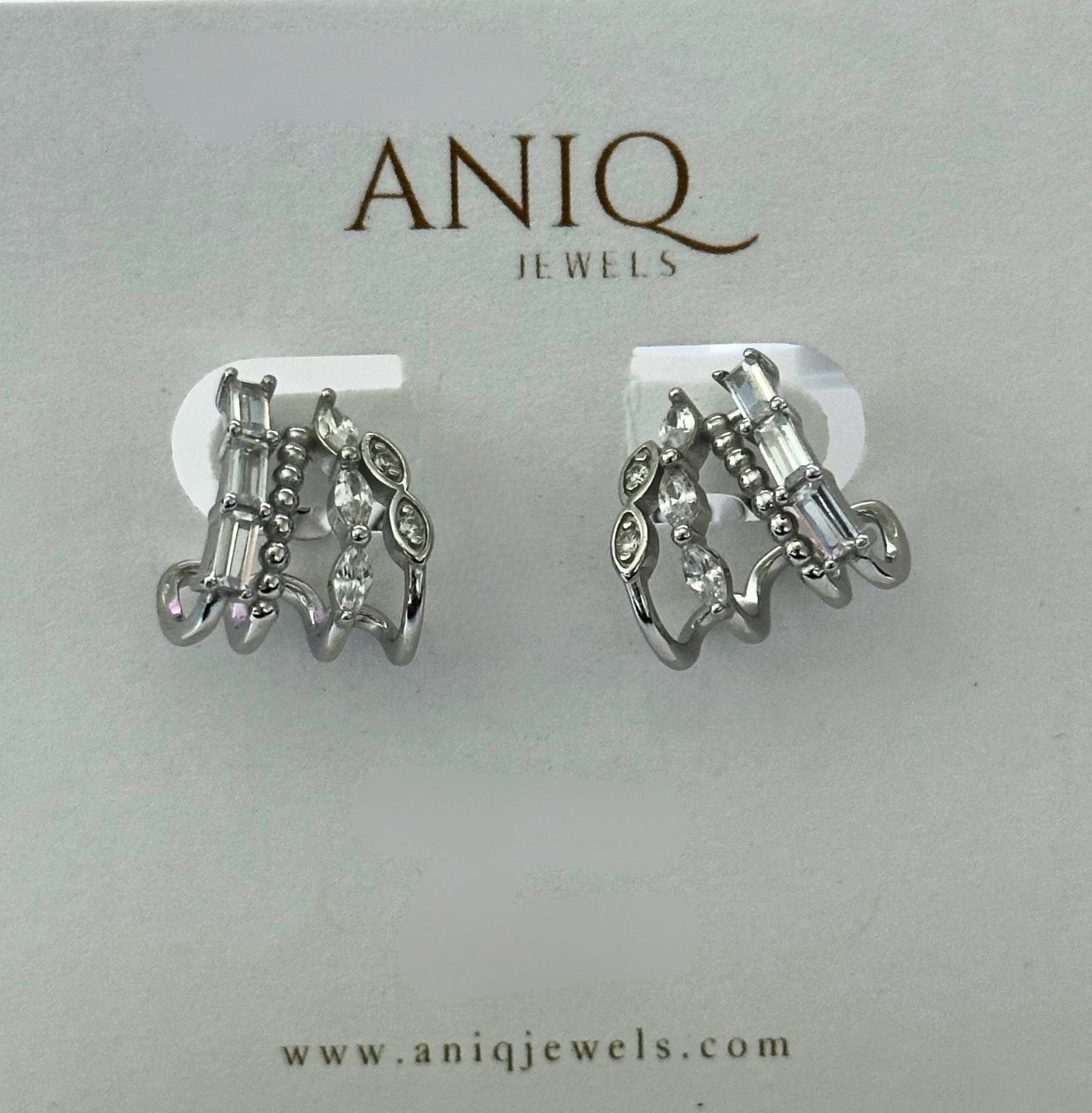 Silver IV Cuff Hoops