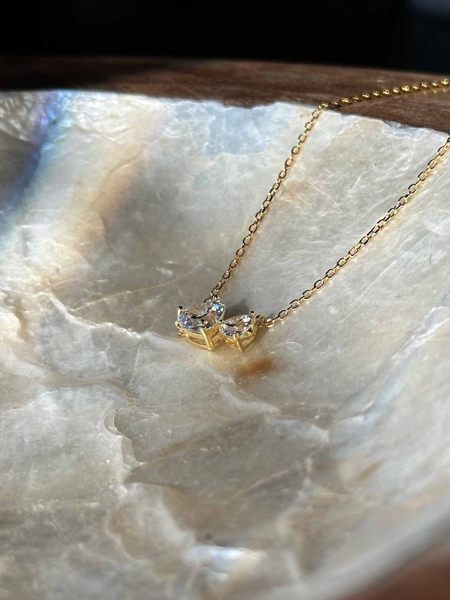 Double Heart Necklace