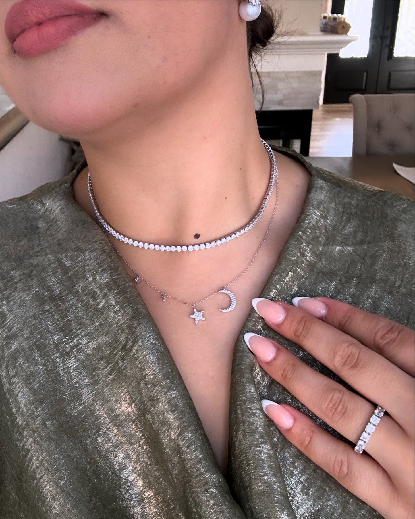 Diamond Collar Tennis Necklace 3mm