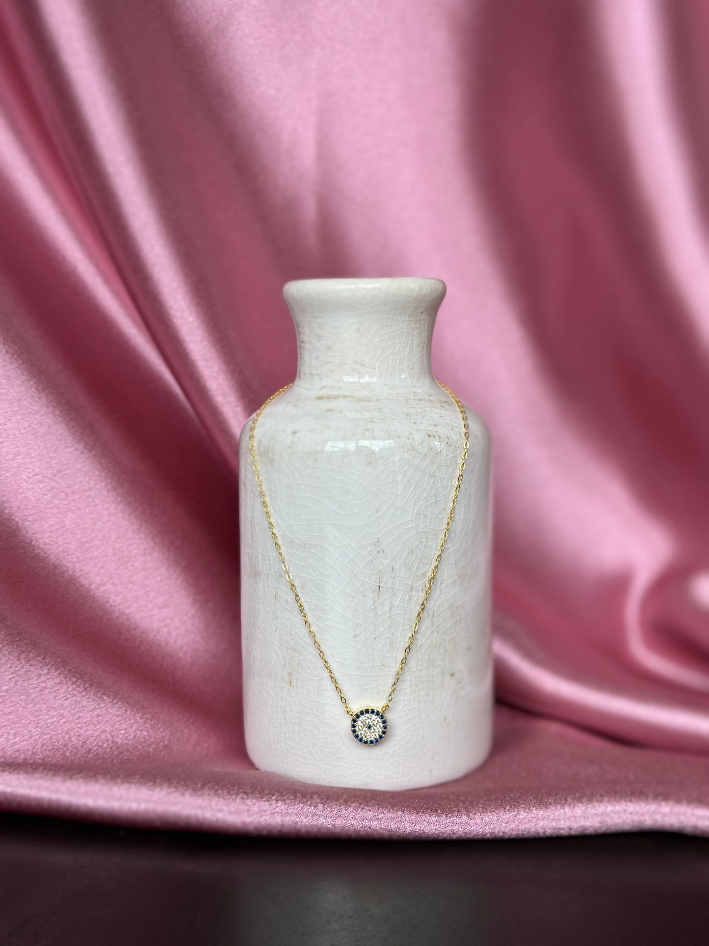 Petite Nora Evil Eye Necklace