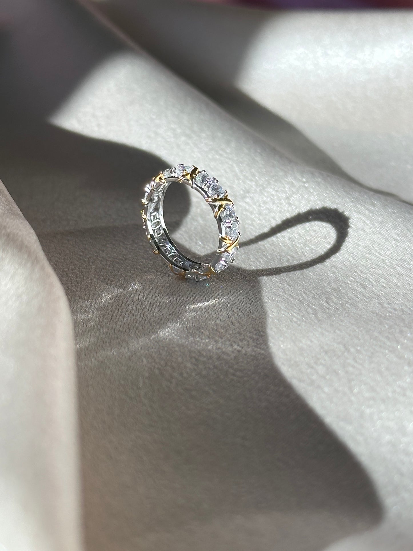 Abby Gold Wrapped Silver Ring
