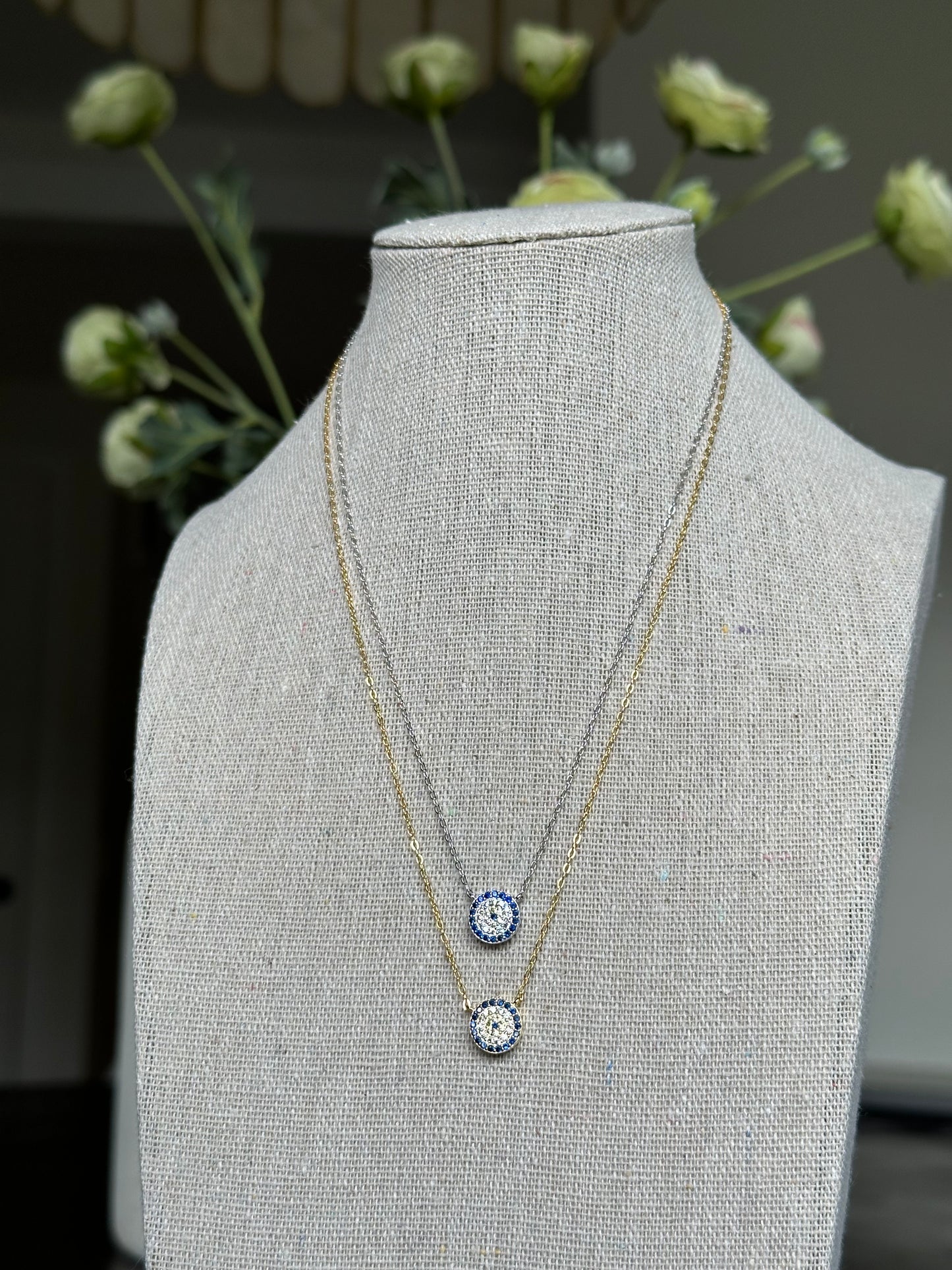 Petite Nora Evil Eye Necklace
