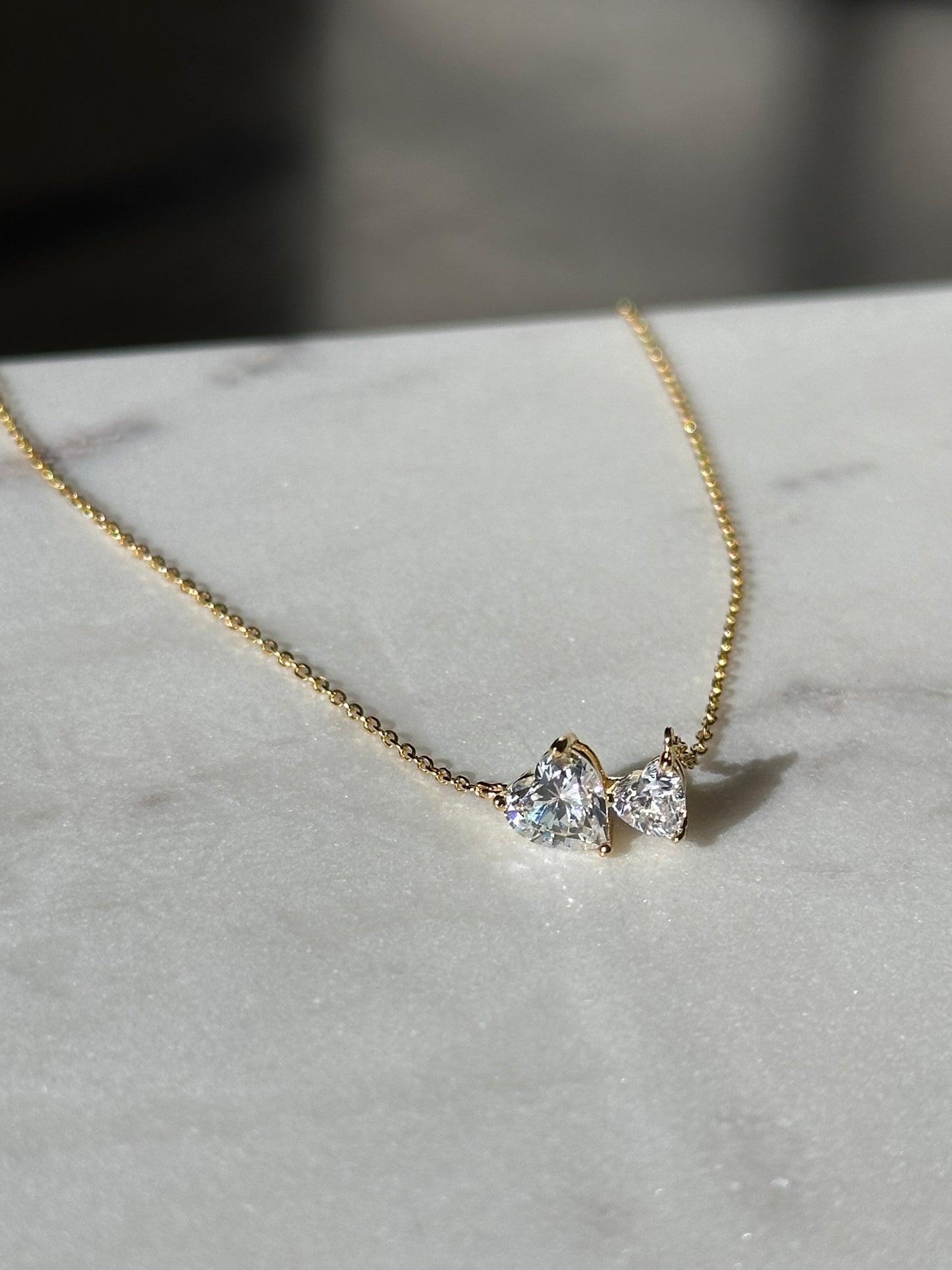 Double Heart Necklace
