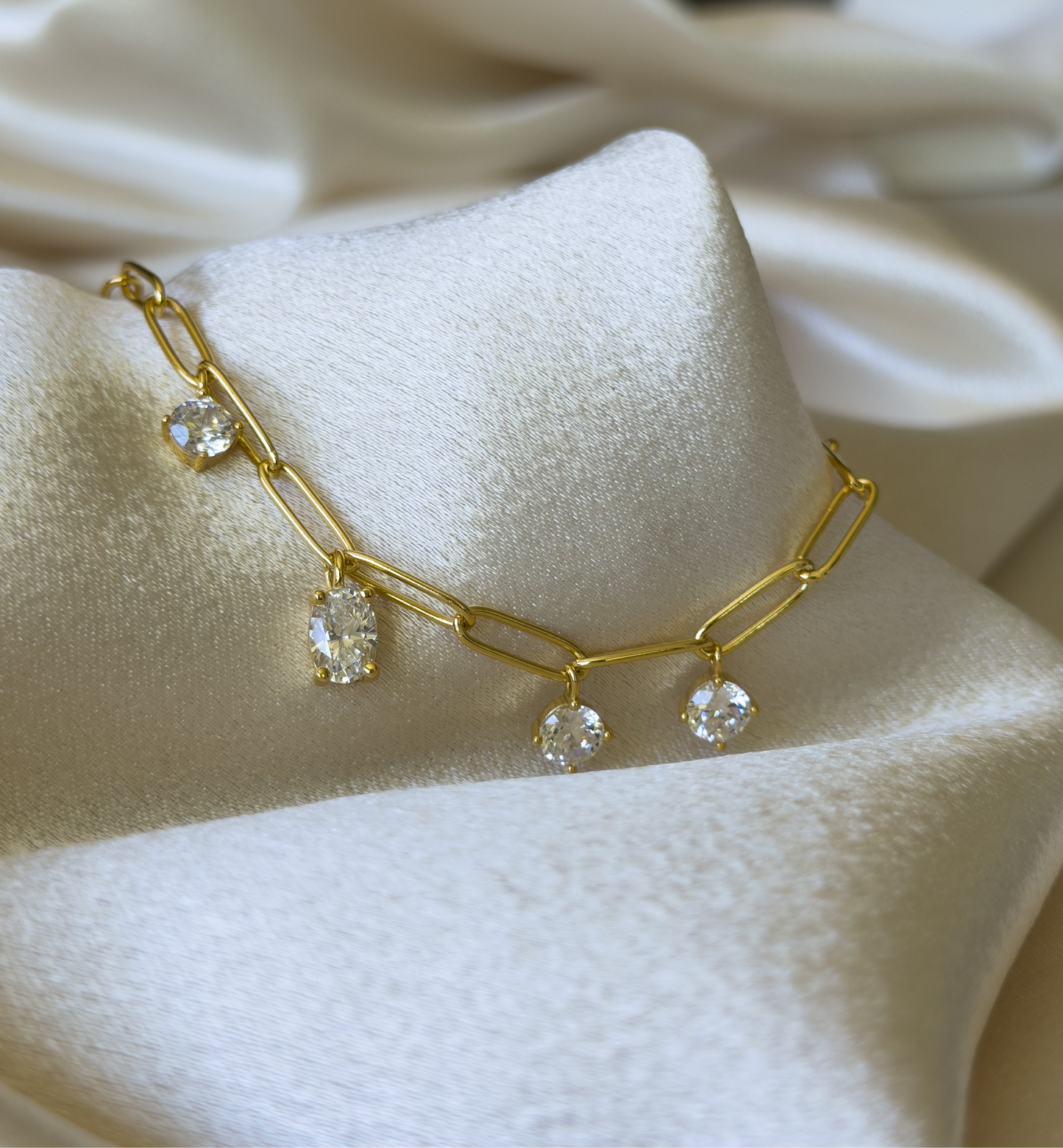 Elara Charm Bracelet - 18k Gold Plated