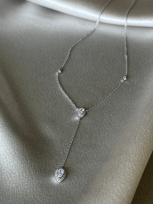 Silver Lariat Necklace