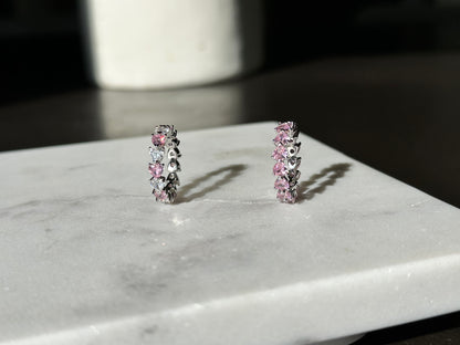 Pink Heart-Shaped Diamond Ring