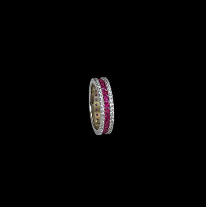 Ruby Baguette Eternity Band