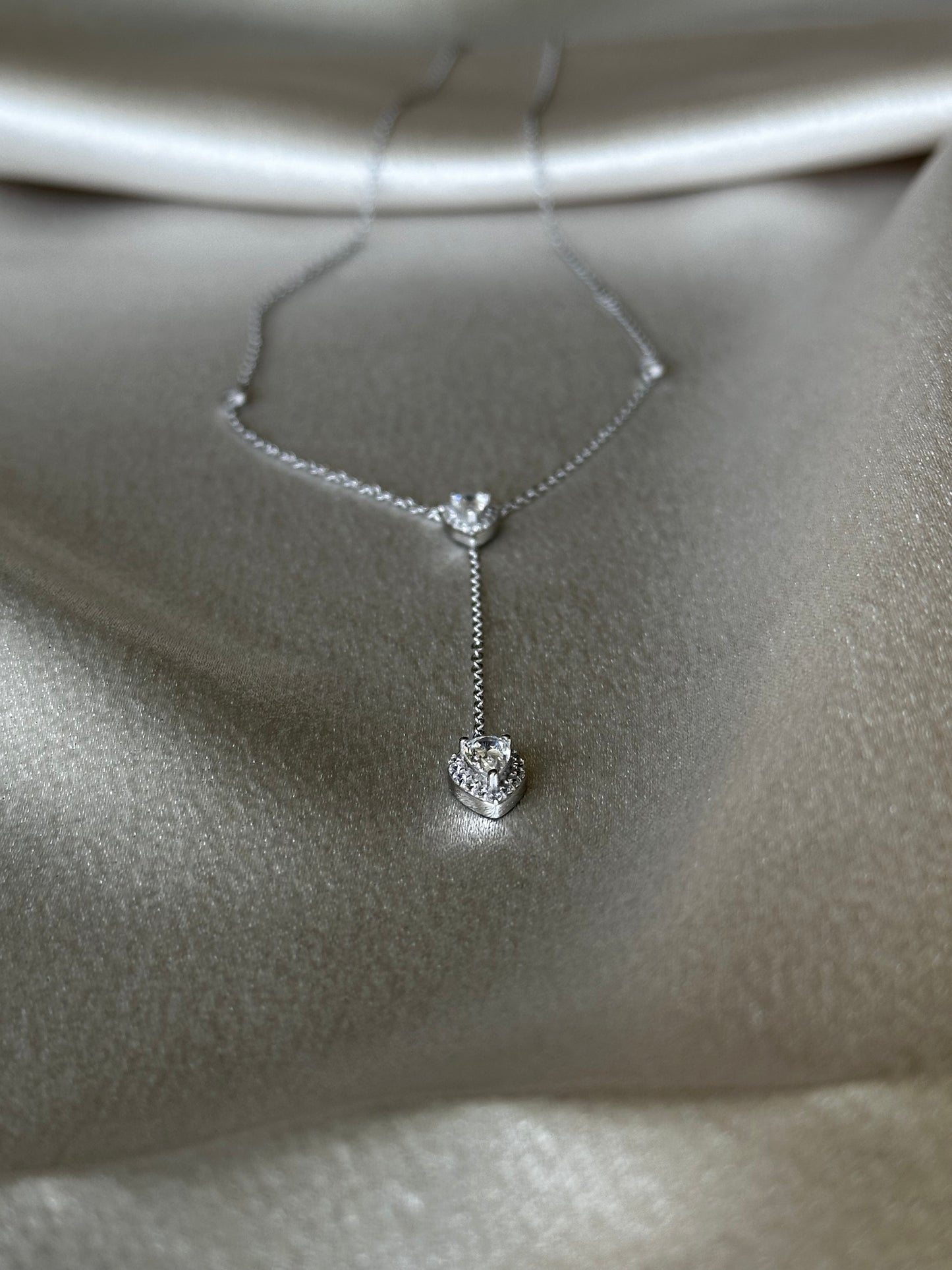 Silver Lariat Necklace