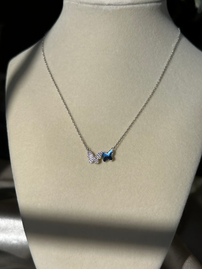 Dual Butterfly Necklace