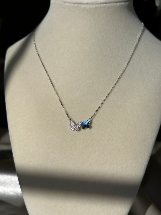 Dual Butterfly Necklace