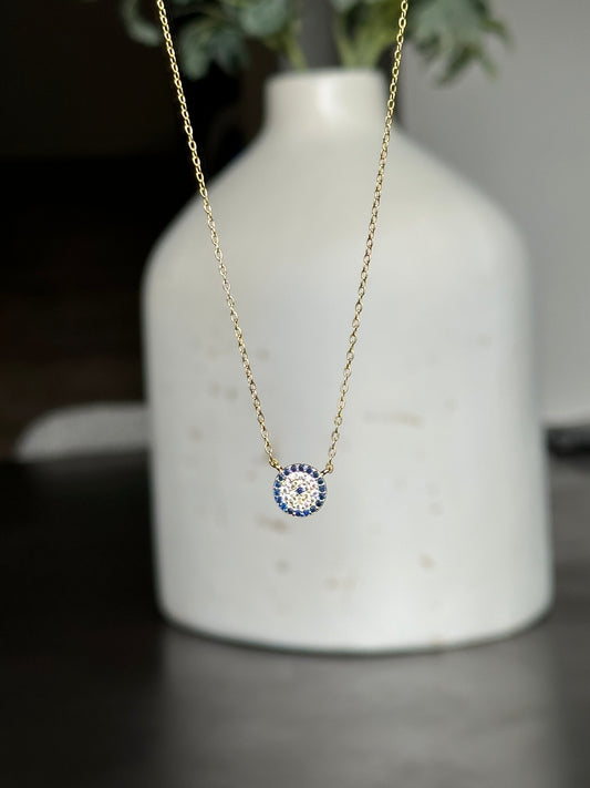 Petite Nora Evil Eye Necklace